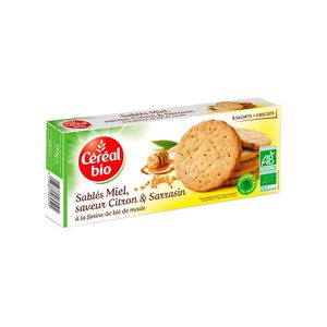 Biscuiti Cereal Bio cu miere si lamaie, 132 g