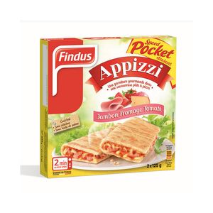 Appizzi Findus cu jambon, branza si rosii, 250 g