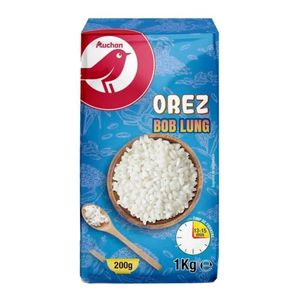 Orez bob lung Auchan, 1 kg