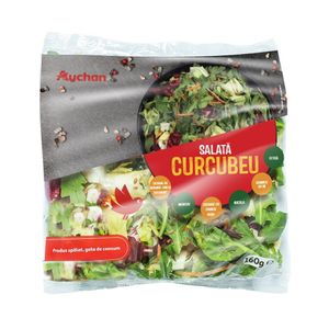 Mix de salata Auchan Curcubeu, 160g