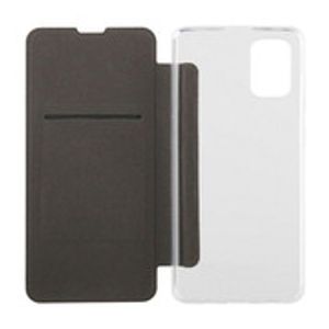 Husa Carte Qilive, Samsung A71, negru/transparenta
