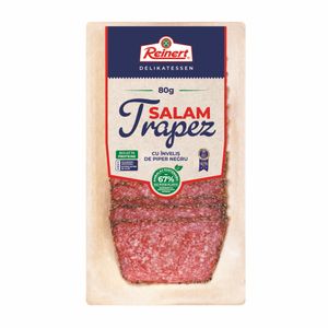Salam trapez cu invelis de piper negru Reinert, 80 g