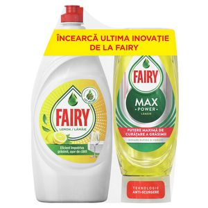Detergentul de vase lichid MaxPower, Fairy, 800+450ml