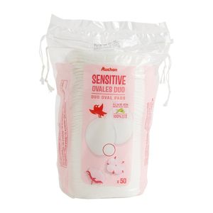 Dischete demachiante Ultra Soft Auchan cu aloevera 50 bucati