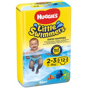 Scutece Huggies Dory Little Swimmers, marimea 2 - 3, 3 - 8 kg, 12 bucati