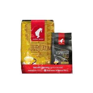 Pachet cafea boabe Julius Meinl Jubilaum, 500 g + Espresso, 100 g