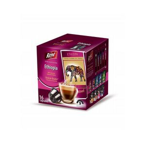 Capsule cafea Rene Ethiopia, compatibile Dolce Gusto, 16 capsule