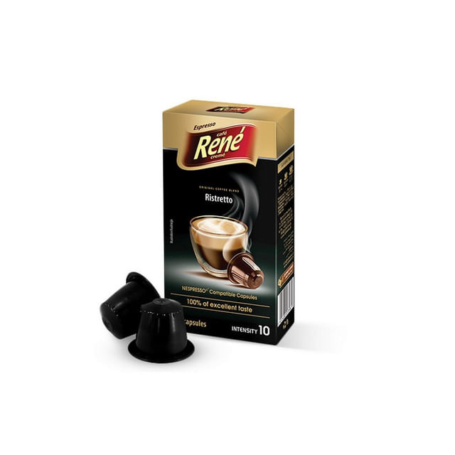 cafea-capsule-ristretto-rene-compatibil-nespresso-10-capsule