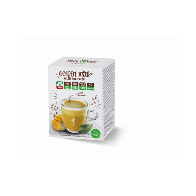 Cafea capsule cu lapte si turmeric FoodNess, compatibil Dolce Gusto, 10  capsule