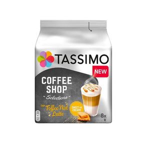 Capsule cafea Tassimo Coffee Shop Toffee Nut Latte, compatibile Tassimo, 8 capsule