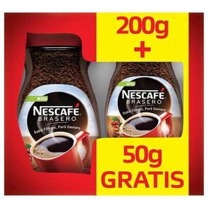 Pachet Nescafe Brasero Original 200 g + 50 g