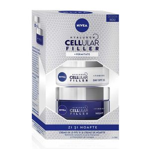 Crema antirid Nivea cellular zi+noapte, 2 x 50 ml