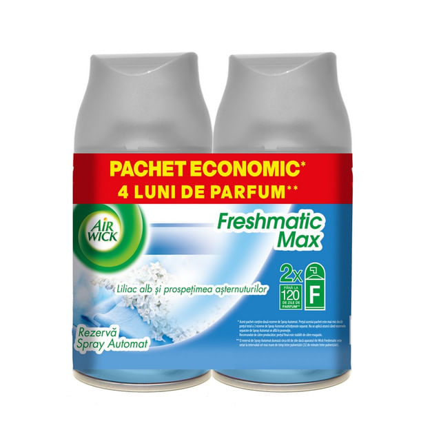 rezerva-odorizant-de-camera-air-wick-freshmatic-duo-pack-liliac-alb-si-asternuturi-proaspete-2-x-250-ml