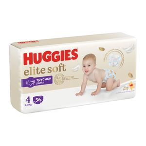 Scutece Chilotel Huggies Elite Soft Pants Giga, marimea 4, 9 - 14 kg, 56 bucati