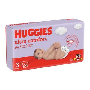 Scutece Huggies Ultra Comfort Jumbo, marimea 3, 4 - 9 kg, 56 bucati