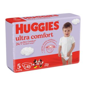 Scutece Huggies Ultra Comfort Jumbo, marimea 5, 11-25 kg, 42 buc