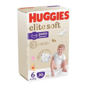 Scutece Chilotel Huggies Elite Soft Pants, marimea 6, 15-25 kg, 30 buc