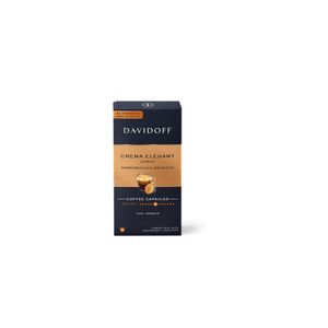 Capsule cafea Davidoff Crema Elegant Lungo, compatibile Nespresso, 10 capsule