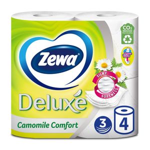 Hartie igienica Zewa Deluxe Camomile Comfort 4 role, 3 straturi