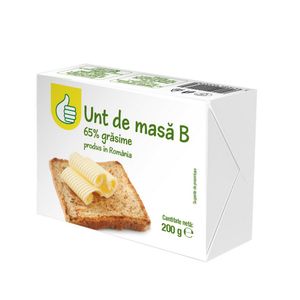 Unt de masa Auchan, 65% grasime, 200 g