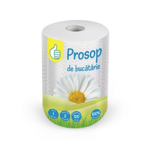 Monorola de prosoape de bucatarie Auchan 100 m, 2 straturi