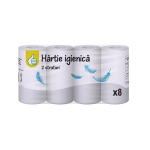 Hartie igienica Pouce, 8 role, 2 straturi