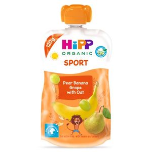 Piure de pere, banana, struguri si ovaz Hipp, de la 1 an, 120 g