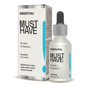 Ser exfoliant pentru ten Gerovital Must Have Peeling, 30 ml