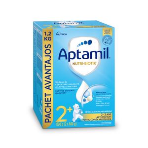 Lapte de crestere Aptamil Nutri-Biotik 2+, 2-3 ani, 2 x 600g