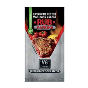 Condiment cu paprika Rub V6BBQ 40 g