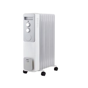 Calorifer electric cu ulei Qilive Q.6121, 2000W, termostat mecanic, functie anti-supraincalzire, alb