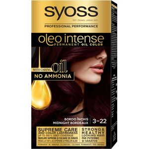 Vopsea de par fara amoniac Syoss Oleo Intense 3-33 Pruna Bogata, 115 ml