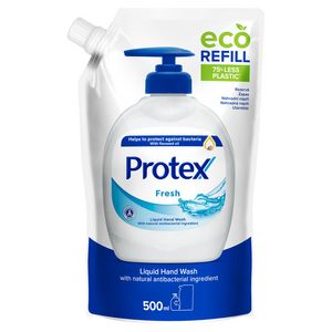 Rezerva sapun lichid cu ingredient natural antibacterian Protex Fresh, 500 ml