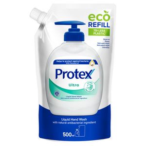 Rezerva sapun lichid cu ingredient natural antibacterian Protex Ultra, 500 ml