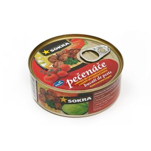 Carne de peste afumata in sos de tomate Sokra, 240 g