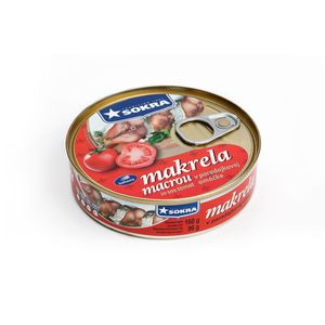 Mackerel in sos tomate Sokra, 160 g