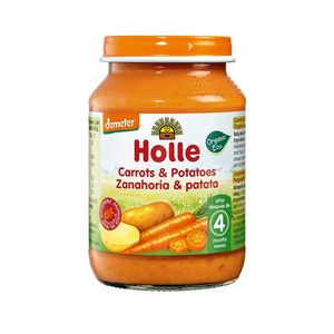 Piure de morcovi si cartofi Holle Baby, +4 luni, 190 g