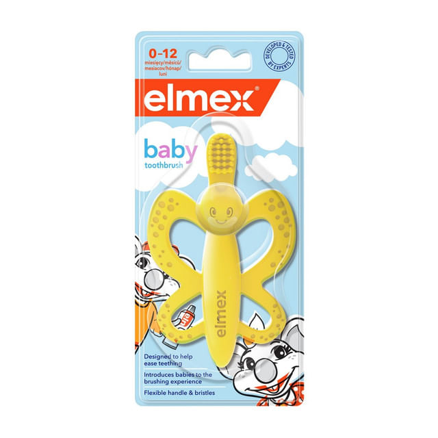periuta-de-dinti-pentru-bebelusi-elmex-baby-cu-jucarie-0-12-luni
