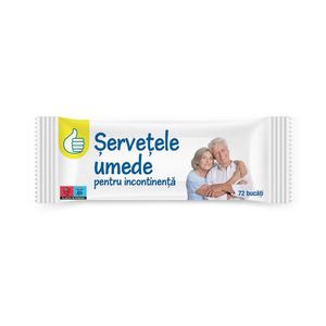 Servetele umede Pouce pentru incontinenta adulti 72 bucati