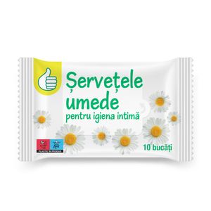 Servetele umede Pouce pentru igiena intima 10 bucati