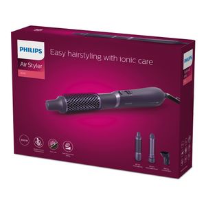 Perie cu aer cald Philips BHA305/00, 800W, 2 trepte de viteza, mov