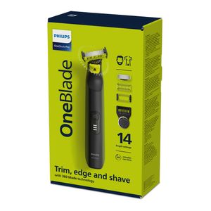 Aparat de ras Philips OneBlade Pro QP6541/15, autonomie 90 min, negru