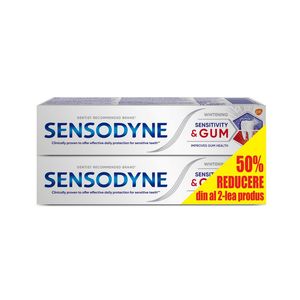 Pachet pasta de dinti Sensodyne Sensitivity & Gum, 2 x 75 ml