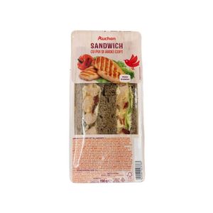 Sandwich cu pui si ardei copt Auchan, 190 g