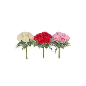 Buchet 7 bujori, 36 cm, diverse culori