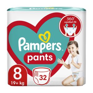 Scutece chilotel Pampers Pants, marimea 8, +19 kg, 32 bucati