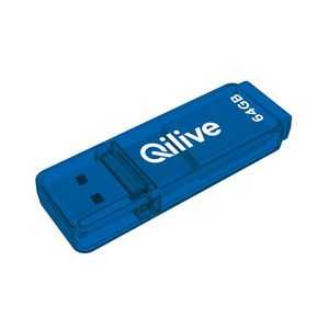 Stick de memorie USB Qilive 600115474, 64GB, USB 3.2, albastru