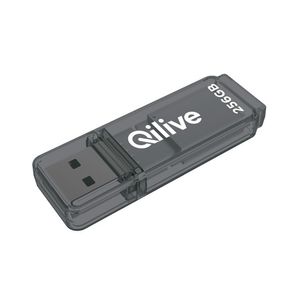 Stick de memorie USB Qilive 600115489, 256GB, USB 3.2, gri