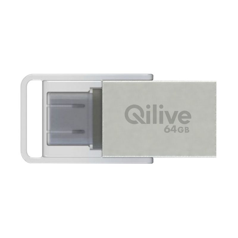 stick-de-memorie-usb-qilive-600115495-dual-usb-c-64-gb-usb-3-2-gri