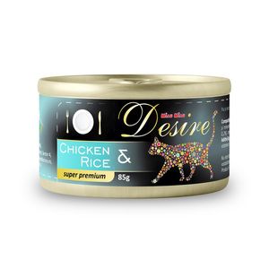 Hrana umeda pentru pisici Desire cu pui file si orez, 85 g